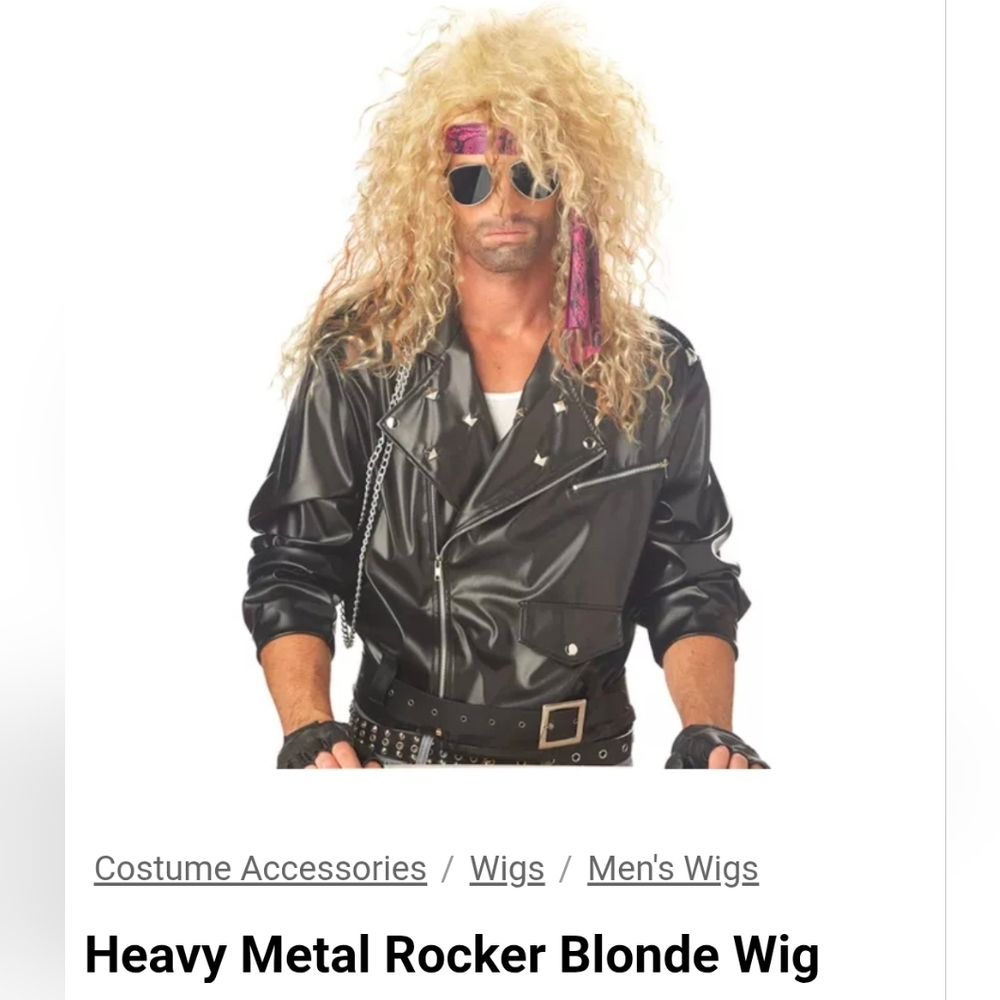 Spirit Halloween Rocker Wig